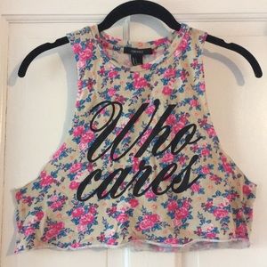 “Who Cares” crop tank from Forever 21